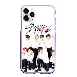 Чехол iPhone 11 Pro матовый STRAY KIDS, цвет: 3D-светло-сиреневый