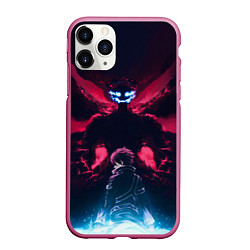 Чехол iPhone 11 Pro матовый Kirito, цвет: 3D-малиновый