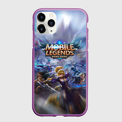 Чехол iPhone 11 Pro матовый Mobile Legends Z, цвет: 3D-фиолетовый