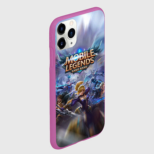 Чехол iPhone 11 Pro матовый Mobile Legends Z / 3D-Фиолетовый – фото 2