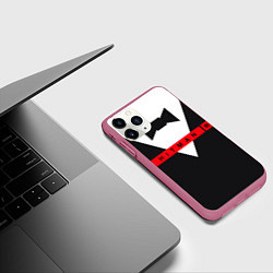 Чехол iPhone 11 Pro матовый Hitman III, цвет: 3D-малиновый — фото 2