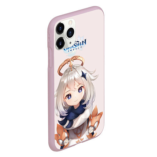 Чехол iPhone 11 Pro матовый Paimon / 3D-Розовый – фото 2