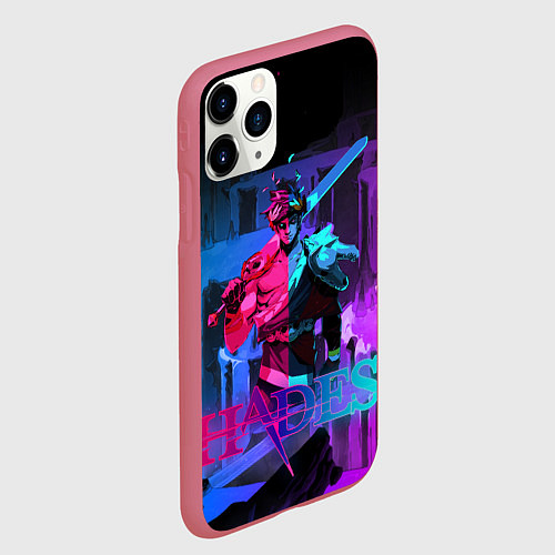 Чехол iPhone 11 Pro матовый Hades Game / 3D-Малиновый – фото 2