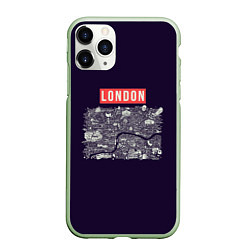 Чехол iPhone 11 Pro матовый LONDON