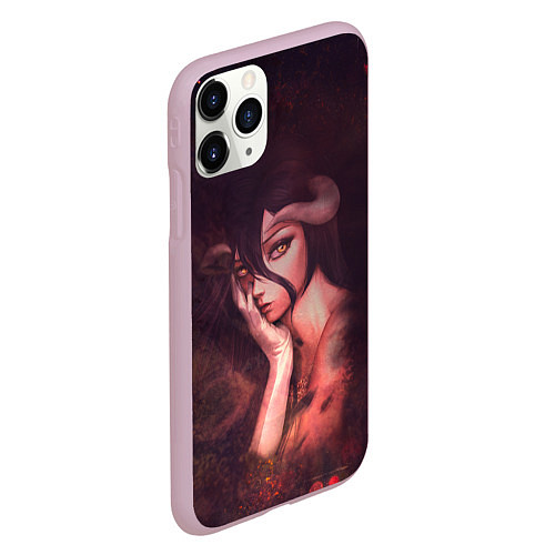Чехол iPhone 11 Pro матовый Альбедо / 3D-Розовый – фото 2