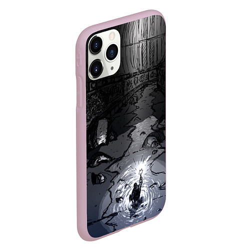 Чехол iPhone 11 Pro матовый Lovecraft Лавкрафт / 3D-Розовый – фото 2