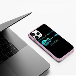 Чехол iPhone 11 Pro матовый The Beatles, цвет: 3D-розовый — фото 2