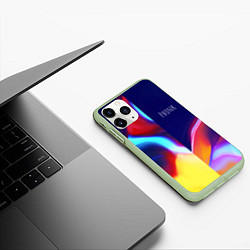 Чехол iPhone 11 Pro матовый Phonk Neon, цвет: 3D-салатовый — фото 2