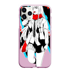 Чехол iPhone 11 Pro матовый Darling in the Franxx, цвет: 3D-розовый