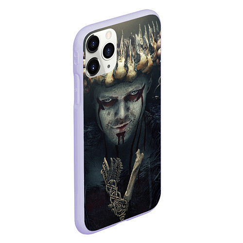 Чехол iPhone 11 Pro матовый Викинги - Ивар / 3D-Светло-сиреневый – фото 2