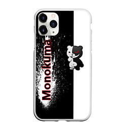 Чехол iPhone 11 Pro матовый Monokuma, цвет: 3D-белый