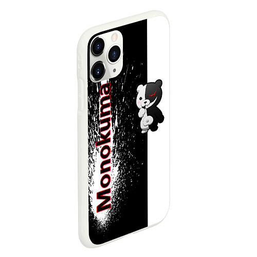 Чехол iPhone 11 Pro матовый Monokuma / 3D-Белый – фото 2