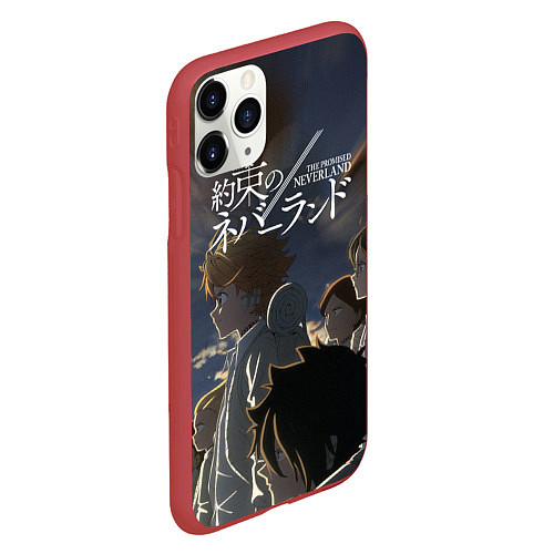 Чехол iPhone 11 Pro матовый The promised neverland Z / 3D-Красный – фото 2