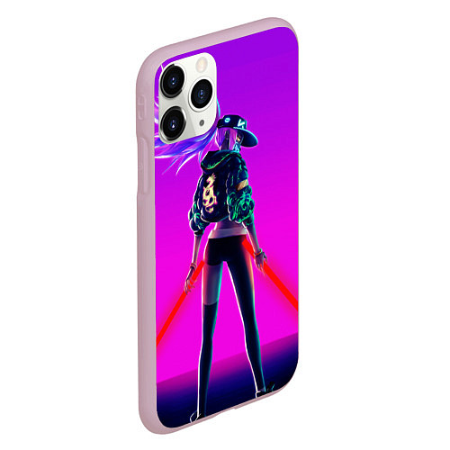 Чехол iPhone 11 Pro матовый KDA Akali / 3D-Розовый – фото 2