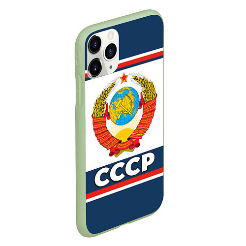 Чехол iPhone 11 Pro матовый СССР / 3D-Салатовый – фото 2