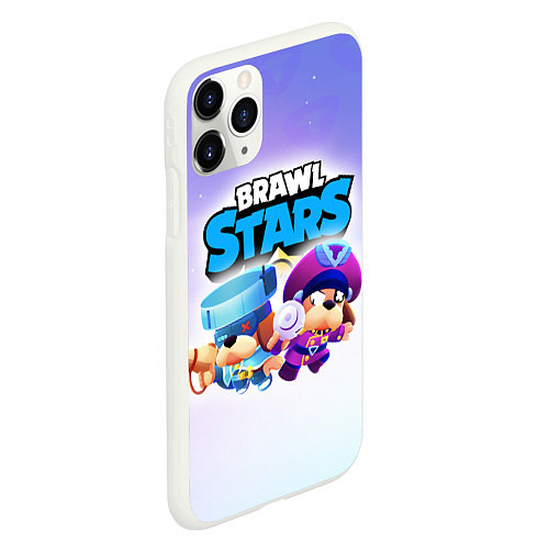 Чехол iPhone 11 Pro матовый Генерал Гавс - Brawl Stars / 3D-Белый – фото 2