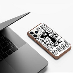 Чехол iPhone 11 Pro матовый Люси, цвет: 3D-коричневый — фото 2