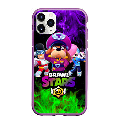 Чехол iPhone 11 Pro матовый Brawl Stars the StarrForce, цвет: 3D-фиолетовый