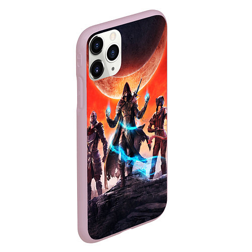 Чехол iPhone 11 Pro матовый THE ELDER SCROLLS / 3D-Розовый – фото 2