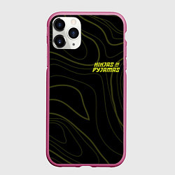 Чехол iPhone 11 Pro матовый Ninjas In Pyjamas, цвет: 3D-малиновый