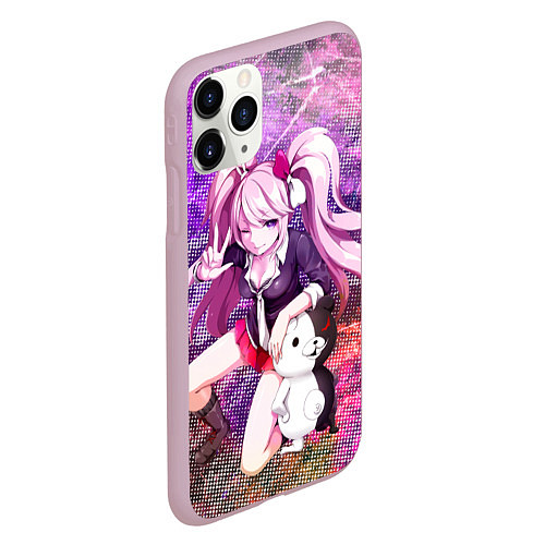 Чехол iPhone 11 Pro матовый Джунко Эношима / 3D-Розовый – фото 2