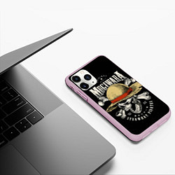 Чехол iPhone 11 Pro матовый MUGIWARA ONE PIECE, цвет: 3D-розовый — фото 2