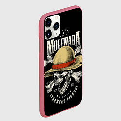 Чехол iPhone 11 Pro матовый MUGIWARA ONE PIECE, цвет: 3D-малиновый — фото 2