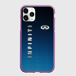 Чехол iPhone 11 Pro матовый INFINITI, цвет: 3D-фиолетовый