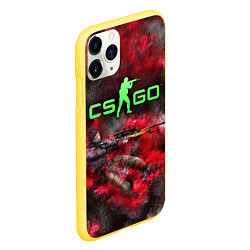 Чехол iPhone 11 Pro матовый CS GO Red heat, цвет: 3D-желтый — фото 2