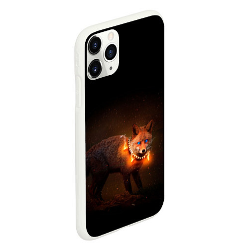 Чехол iPhone 11 Pro матовый Dark fox / 3D-Белый – фото 2