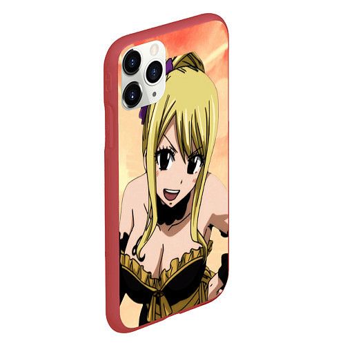 Чехол iPhone 11 Pro матовый Lucy / 3D-Красный – фото 2