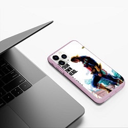 Чехол iPhone 11 Pro матовый Геройская академия Всемогущий, цвет: 3D-розовый — фото 2