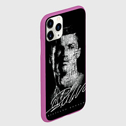 Чехол iPhone 11 Pro матовый Кристиано Рональдо автограф, цвет: 3D-фиолетовый — фото 2