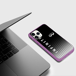 Чехол iPhone 11 Pro матовый Infiniti, цвет: 3D-фиолетовый — фото 2