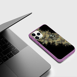 Чехол iPhone 11 Pro матовый Counter Strike, цвет: 3D-фиолетовый — фото 2