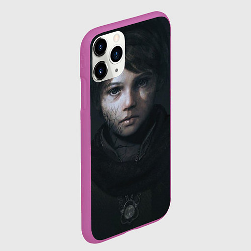 Чехол iPhone 11 Pro матовый A Plague Tale Innocence - Hugo / 3D-Фиолетовый – фото 2