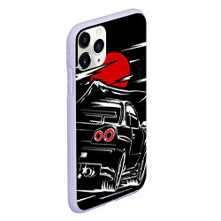 Чехол iPhone 11 Pro матовый Skyline R 34 R34 скайлайн, цвет: 3D-светло-сиреневый — фото 2