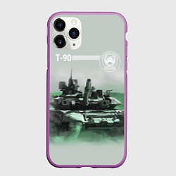 Чехол iPhone 11 Pro матовый Т-90, цвет: 3D-фиолетовый
