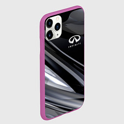 Чехол iPhone 11 Pro матовый Infiniti, цвет: 3D-фиолетовый — фото 2