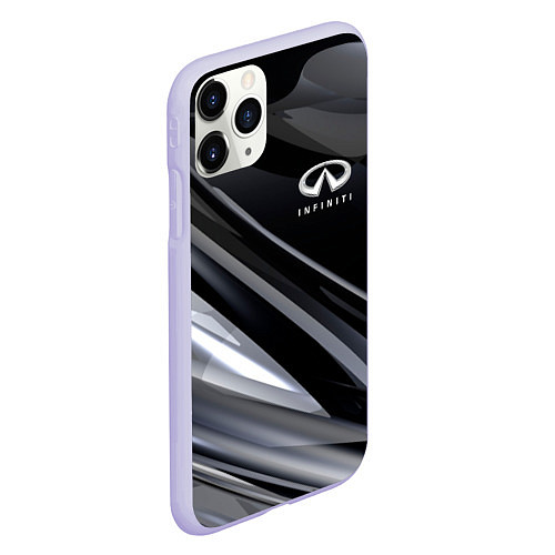 Чехол iPhone 11 Pro матовый Infiniti / 3D-Светло-сиреневый – фото 2