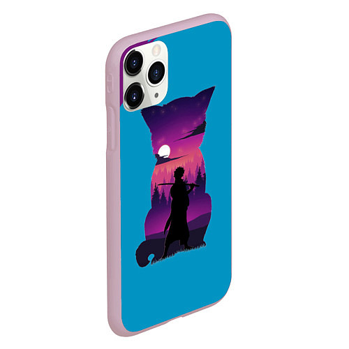 Чехол iPhone 11 Pro матовый Gintama Гинтама / 3D-Розовый – фото 2