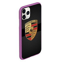 Чехол iPhone 11 Pro матовый PORSCHE ПОРШ, цвет: 3D-фиолетовый — фото 2