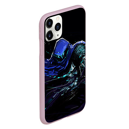 Чехол iPhone 11 Pro матовый Omen / 3D-Розовый – фото 2