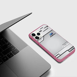 Чехол iPhone 11 Pro матовый SUBARU СУБАРУ, цвет: 3D-малиновый — фото 2