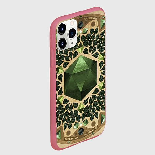 Чехол iPhone 11 Pro матовый DnD Dices: Pattern / 3D-Малиновый – фото 2