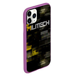 Чехол iPhone 11 Pro матовый MILITECH камуфляж Cyberpunk 2077, цвет: 3D-фиолетовый — фото 2