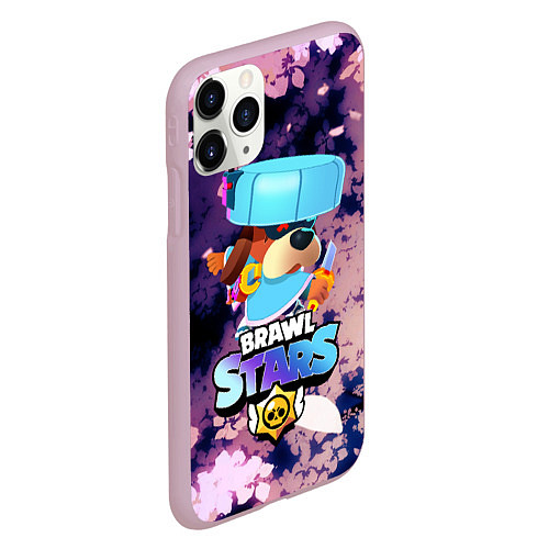 Чехол iPhone 11 Pro матовый Brawl Stars - Ronin Ruffs / 3D-Розовый – фото 2