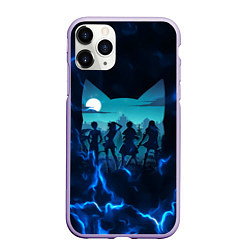 Чехол iPhone 11 Pro матовый Fairy tail Хвост Феи, цвет: 3D-светло-сиреневый