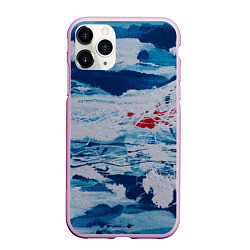Чехол iPhone 11 Pro матовый Холодная абстракция, цвет: 3D-розовый