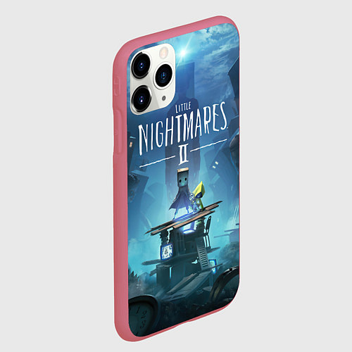 Чехол iPhone 11 Pro матовый Little Nightmares 2 / 3D-Малиновый – фото 2